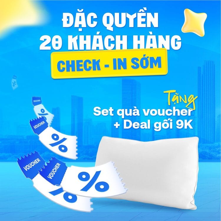 Quà cho 20 khách hàng check-in đầu tiên