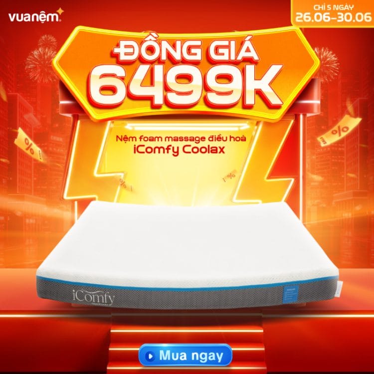 Nệm foam massage điều hoà iComfy Coolax
