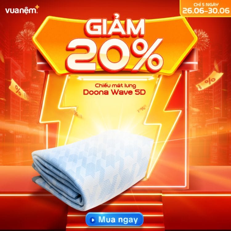 Chiếu mát lưng Doona Wave 5D