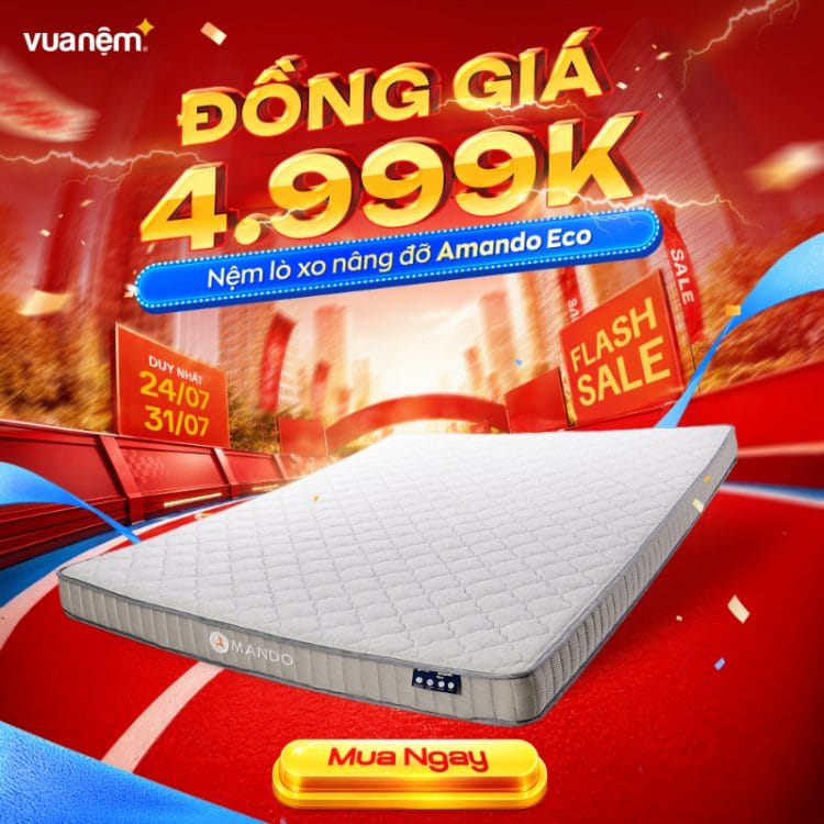 Nệm lò xo nâng đỡ Amando Eco