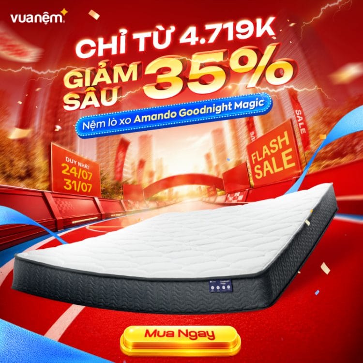 Nệm lò xo Amando Goodnight Magic