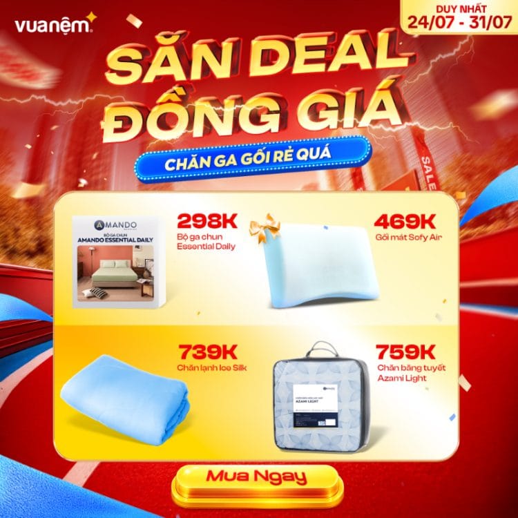 Săn Deal Đồng Giá - Chăn Ga Gối Rẻ Quá