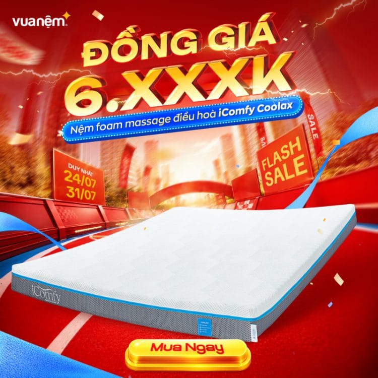 Nệm foam siêu đàn hồi Comfy Cloud 2.0