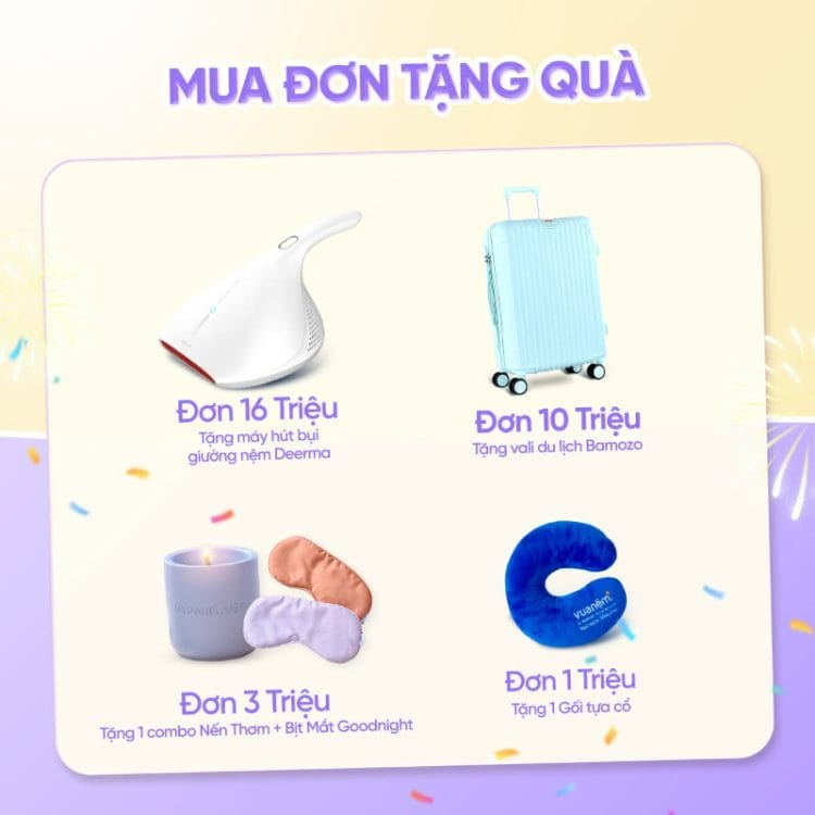 Quà tặng theo giá trị đơn hàng