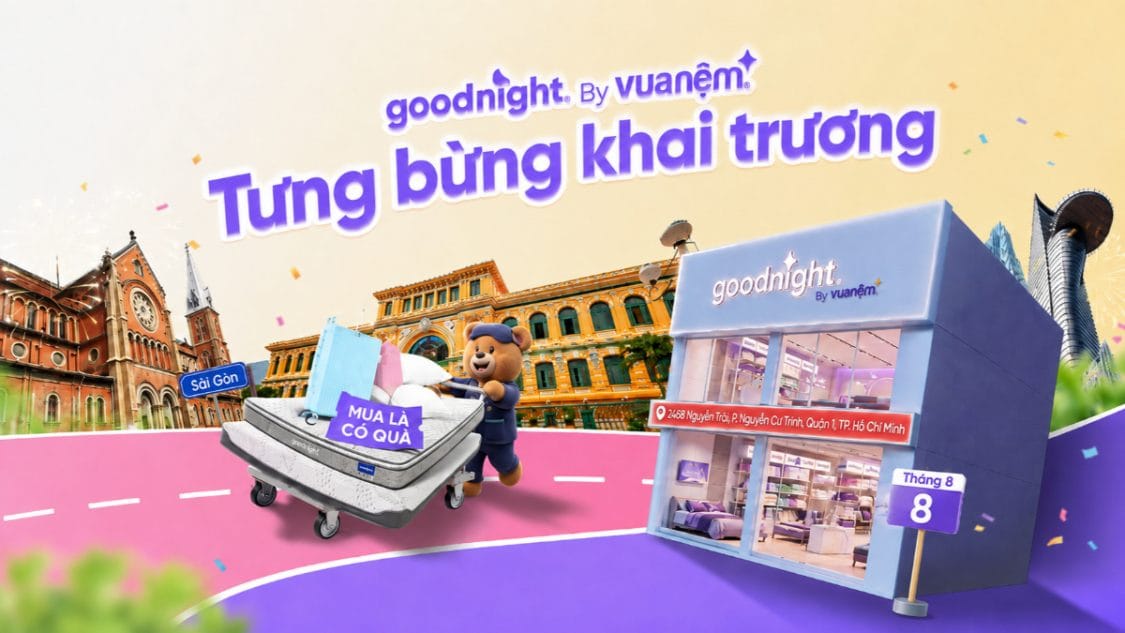 Goodnight khai trương cửa hàng tại 146 Nguyễn Thị Thập, Tân Thuận, Hồ Chí Minh