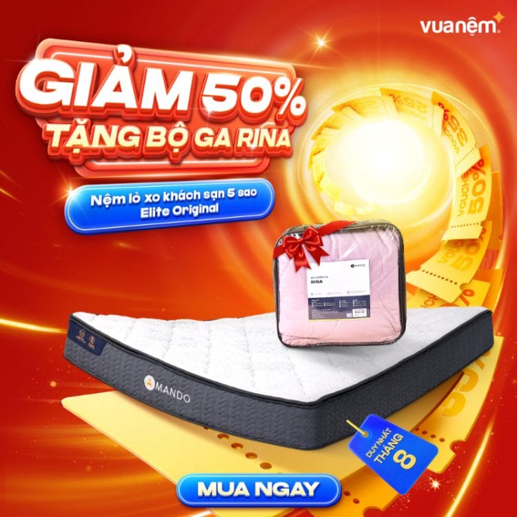 Nệm lò xo khách sạn 5 sao Amando Elite Original