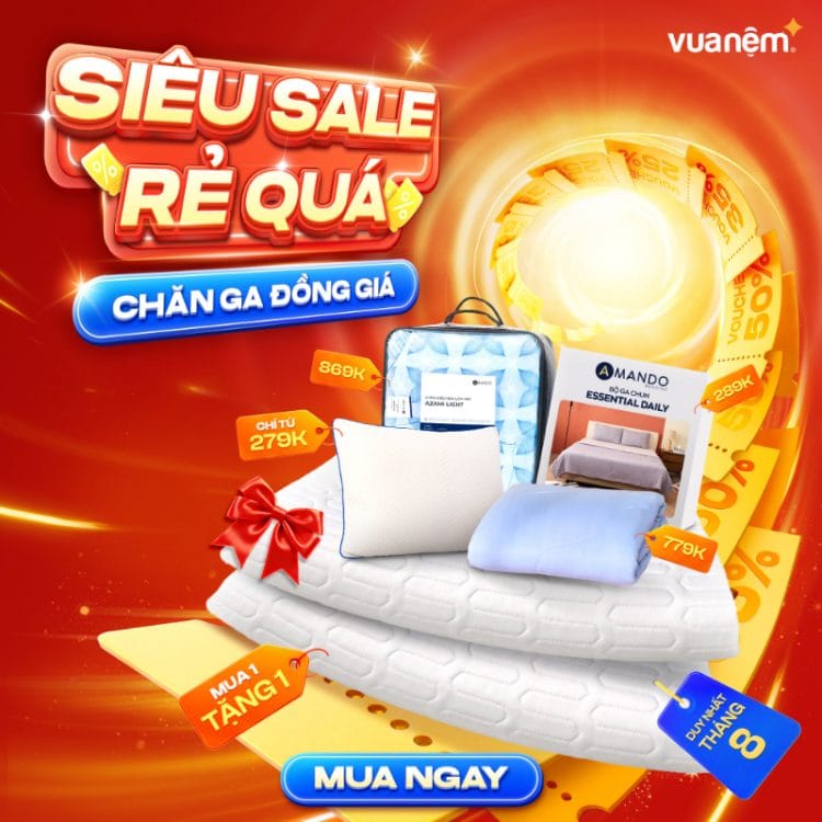 Siêu Sale Rẻ Quá - Chăn Ga Đồng Giá