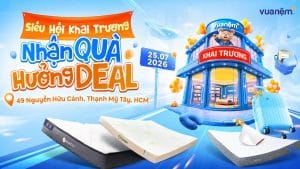 Vua Nệm Khai Trường Cửa Hàng tại 49 Nguyễn Hữu Cảnh, Thạnh Mỹ Tây, HCM