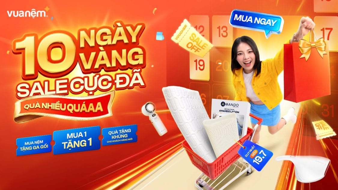 10 Ngày Vàng: Sale Cực Đã - Quà Nhiều Quá