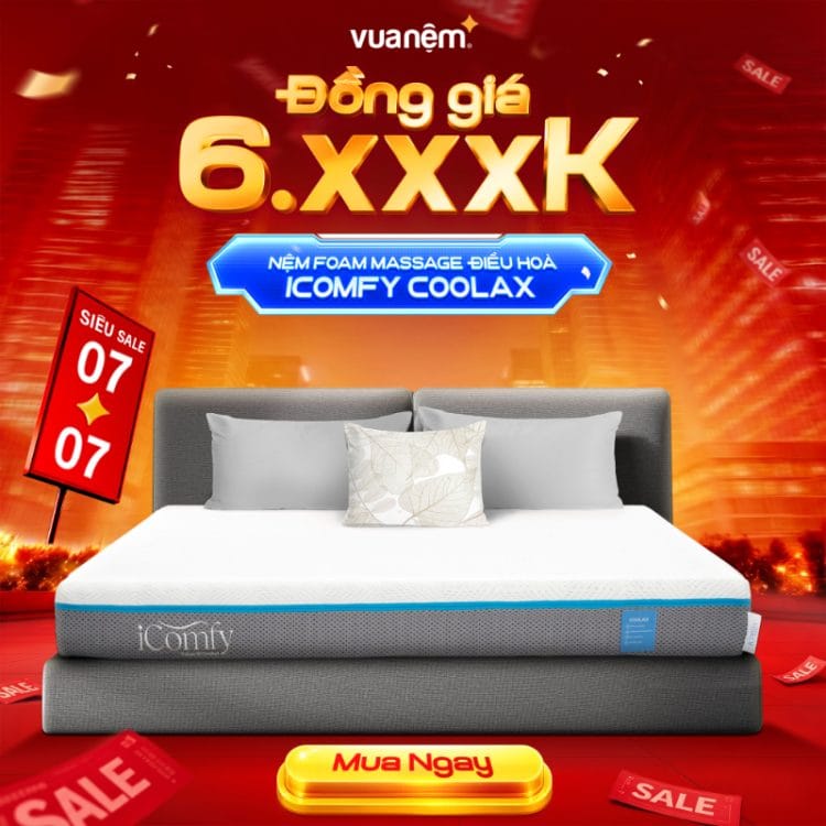 Nệm foam massage điều hoà iComfy Coolax