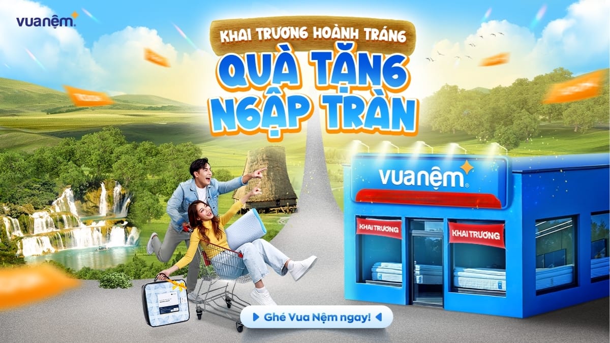Vua Nệm Khai Trương Cửa Hàng tại 191 Ông Ích Đường, Cẩm Lệ, Đà Nẵng
