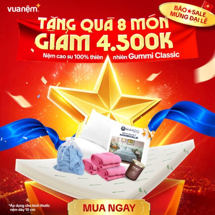Nệm cao su thiên nhiên Gummi Classic