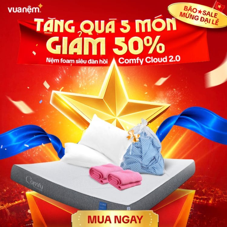 Nệm foam Comfy Cloud 2.0