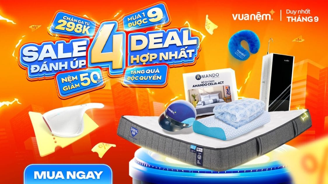 Ưu đãi tháng 9: Sale Đánh Úp - 4 Deal Hợp Nhất