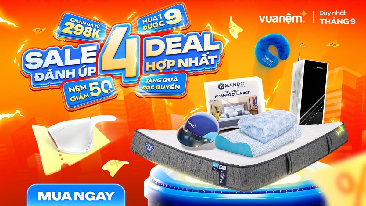 Ưu đãi tháng 9: Sale Đánh Úp - 4 Deal Hợp Nhất