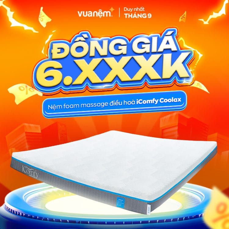 Nệm foam massage điều hoà iComfy Coolax
