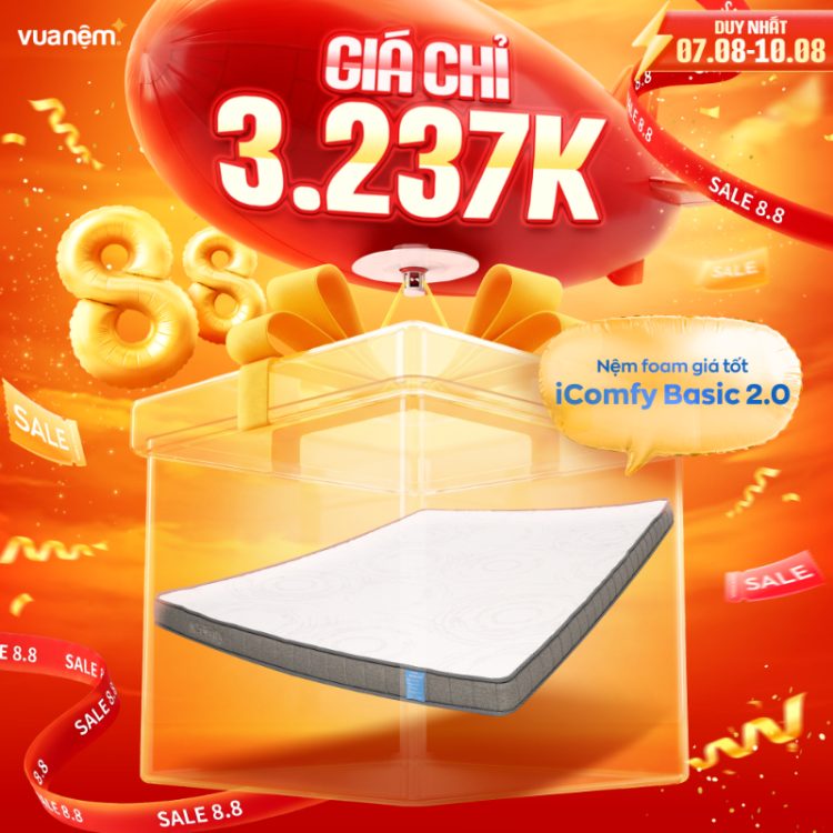 Nệm foam giá tốt iComfy Basic 2.0