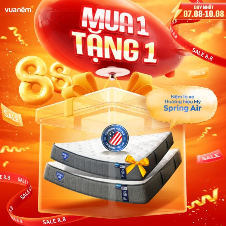 Nệm lò xo Spring Air Back Supporter Firm