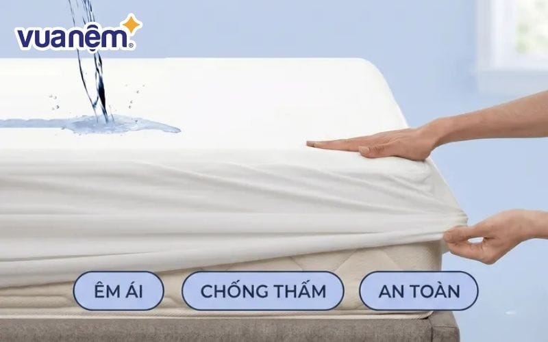 Sử dụng ga bọc nệm để tránh trầy xước bụi bẩn