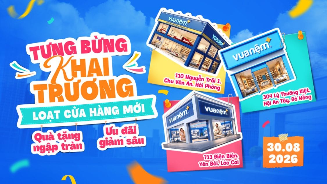 Vua Nệm Khai Trương Cửa Hàng Tại 304 Lý Thường Kiệt, Hội An Tây, Đà Nẵng
