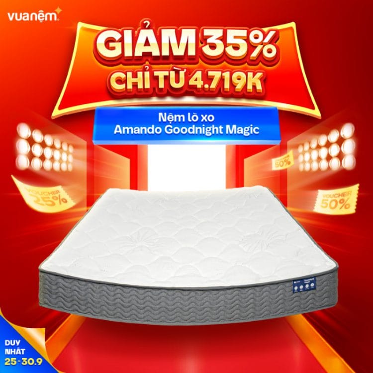 Nệm lò xo Amando Goodnight Magic