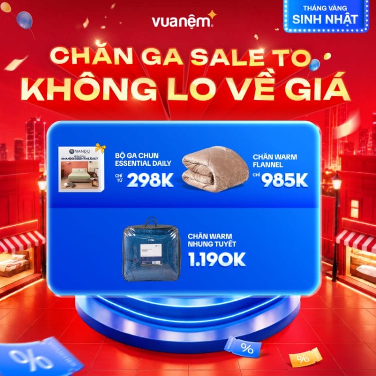 CHĂN GA SALE TO - KHÔNG LO VỀ GIÁ