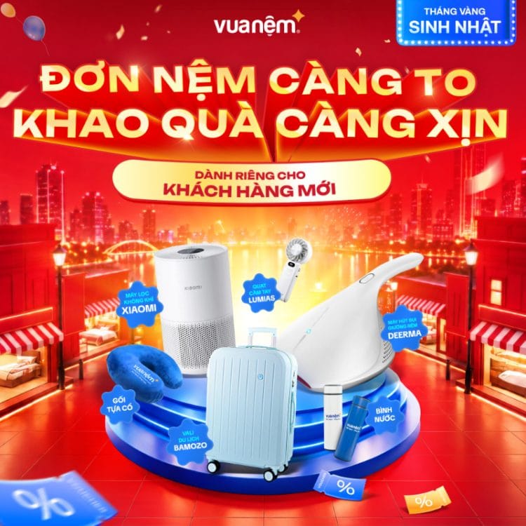 ĐƠN NỆM CÀNG CAO - KHAO QUÀ CÀNG XỊN