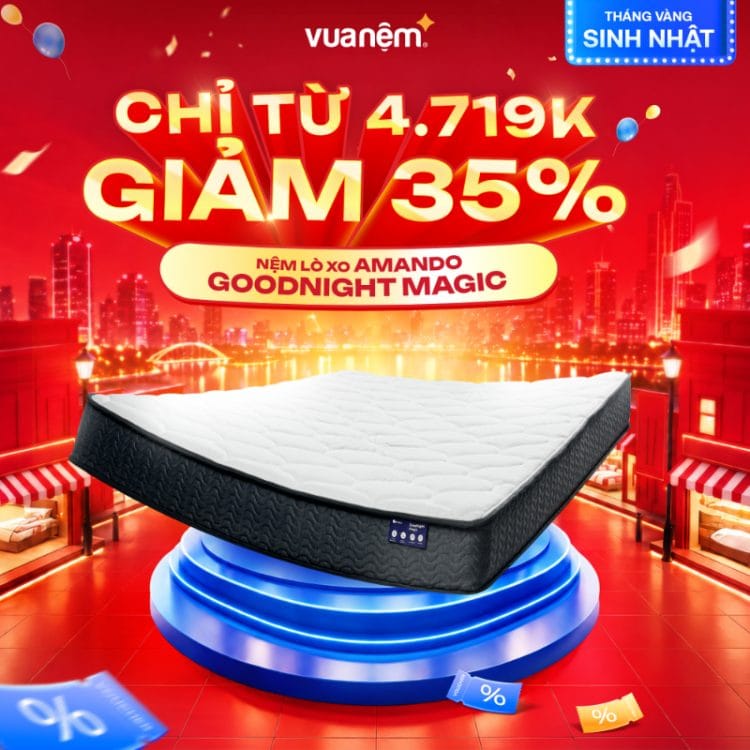Nệm lò xo Amando Goodnight Magic