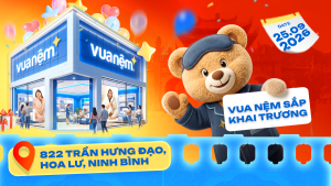 Vua Nệm Khai Trương Cửa Hàng Tại 822 Trần Hưng Đạo, phường Hoa Lư, tỉnh Ninh Bình