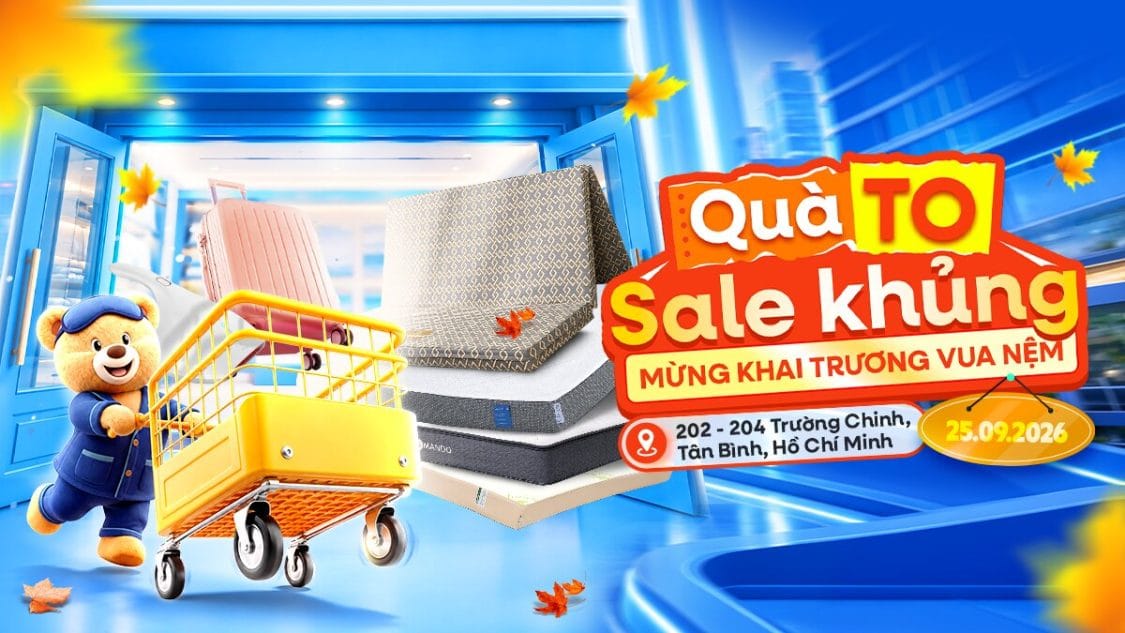 Vua Nệm Khai Trương Cửa Hàng Tại 202-204 Trường Chinh, Tân Bình, Hồ Chí Minh