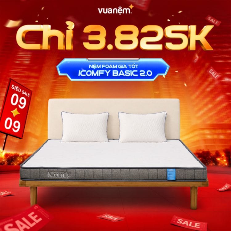 Nệm foam giá tốt iComfy Basic 2.0