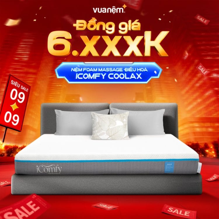 Nệm foam massage điều hoà iComfy Coolax