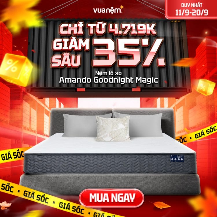 Nệm lò xo Amando Goodnight Magic