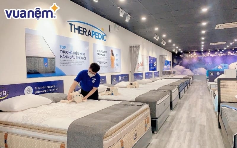 Địa chỉ mua nệm Spring Air ở TP.HCM chính hãng giá tốt tại Vua Nệm