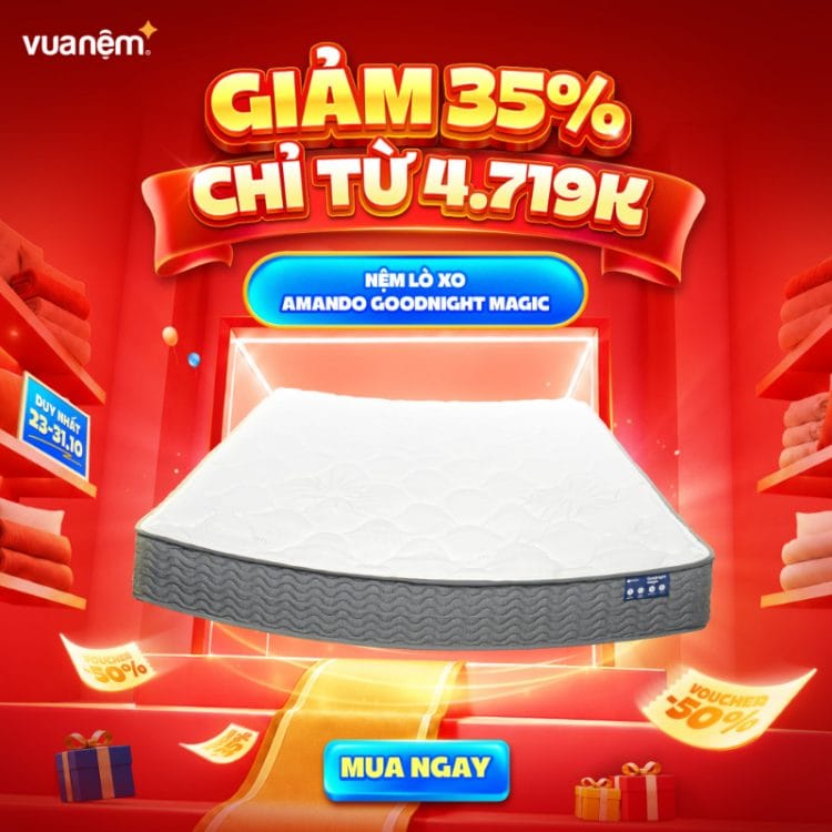 Nệm lò xo Amando Goodnight Magic