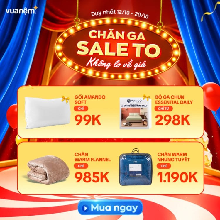 CHĂN GA SALE TO – KHÔNG LO VỀ GIÁ