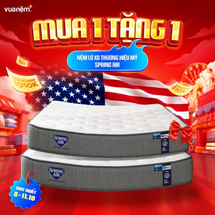 Nệm lò xo Spring Air Back Supporter Firm