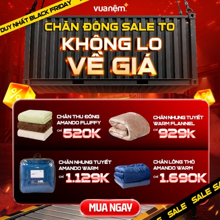 CHĂN ĐÔNG SALE TO – KHÔNG LO VỀ GIÁ