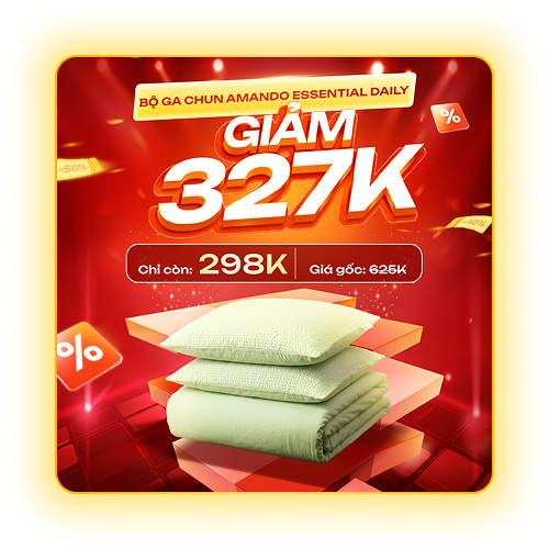 Bộ ga chun Amando Essential Daily — giảm 327K