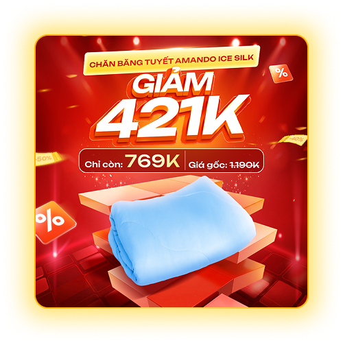 Chăn làm mát Amando Ice Silk — giảm 421K