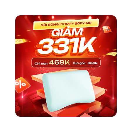 Gối foam iComfy Sofy Air — giảm 331K