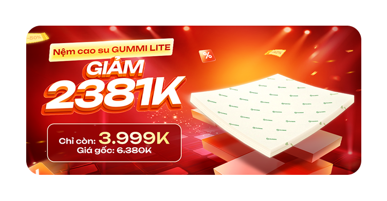 Nệm cao su GUMMI Classic — giảm 2381K