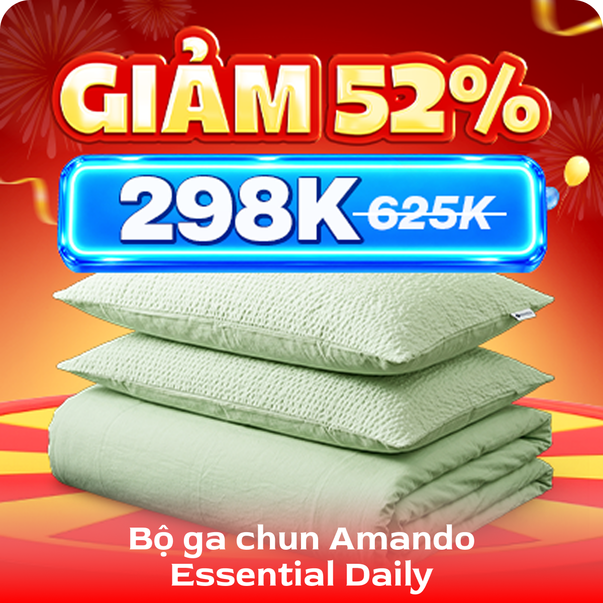 Bộ ga chun Amando Essential Daily