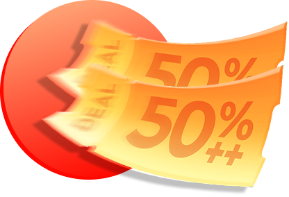 Ưu đãi giảm đến 50%