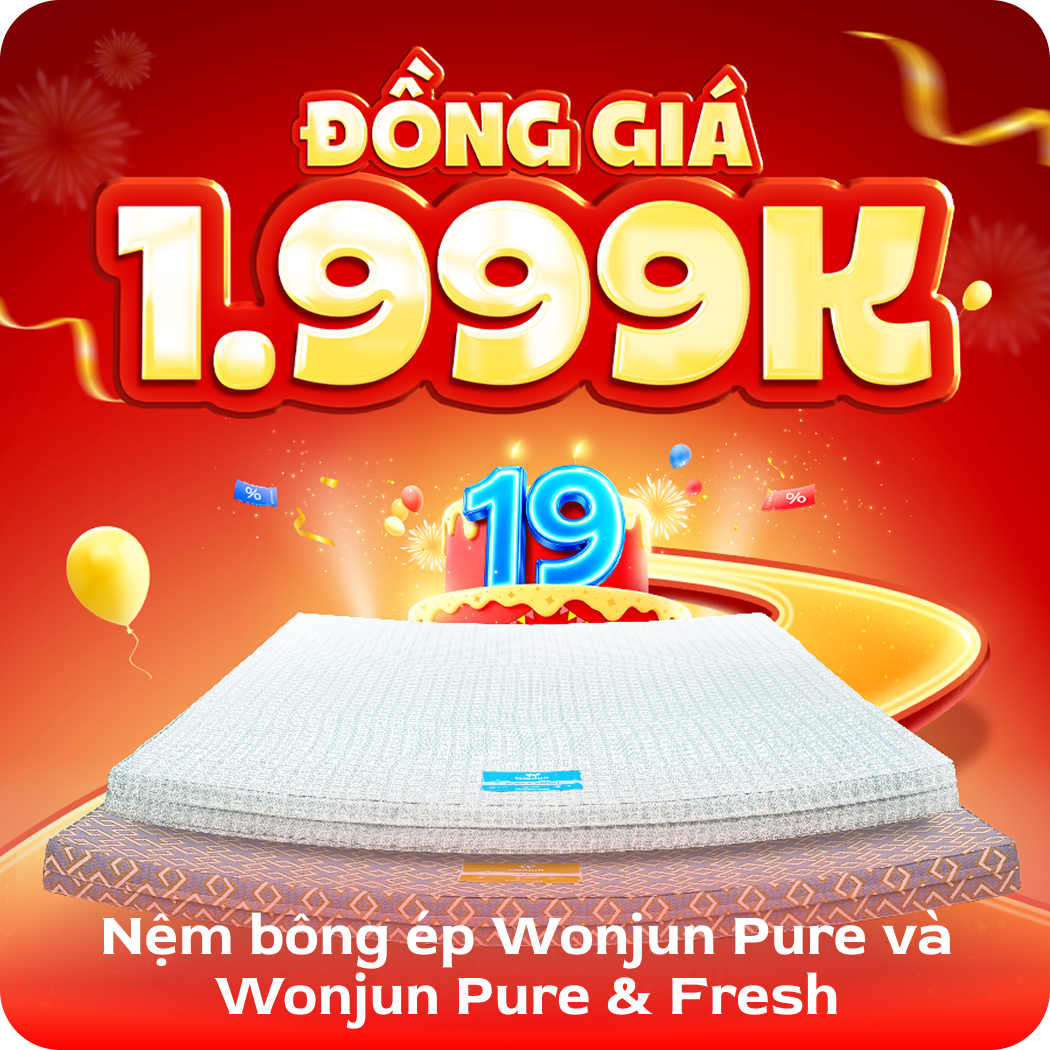 Nệm bông ép Wonjun Pure & Pure Fresh