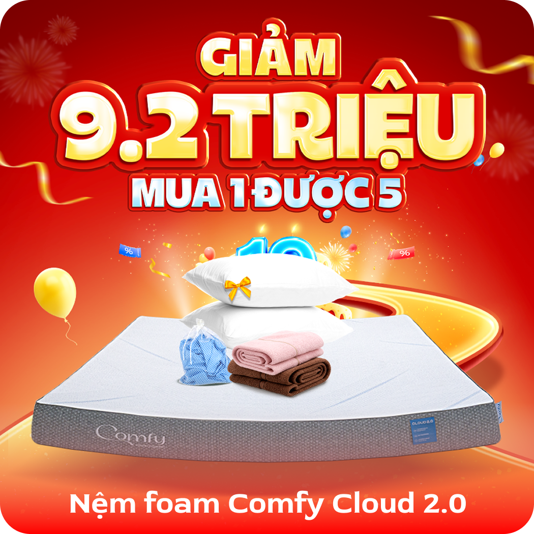 Nệm foam Comfy Cloud 2.0