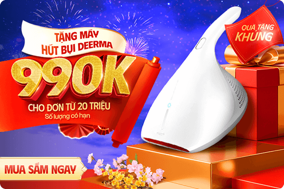 Tặng máy hút bụi Deerma