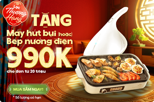 Tặng máy hút bụi Deerma