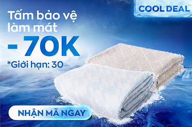 Tặng gối cao su vina bedding