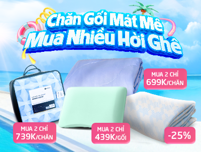 Sắm nệm giá hời nhận ngay gối mới
